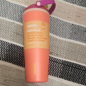 Owala Orange Tumbler with Built-in Straw, 30oz